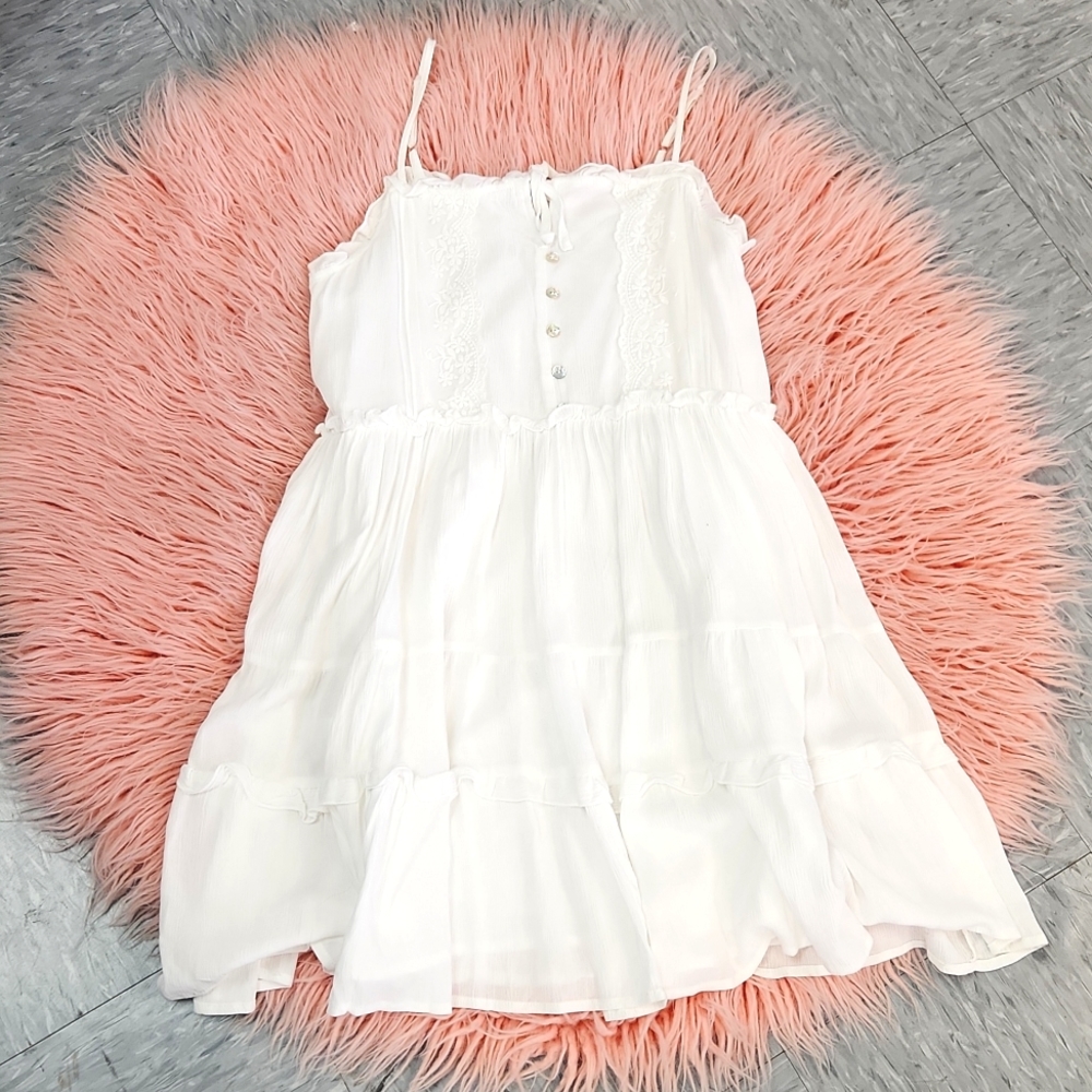 Chelsea & Violet Lace Trim Mini Dress